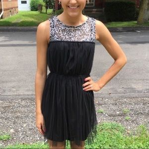 Blacked tulled party dress